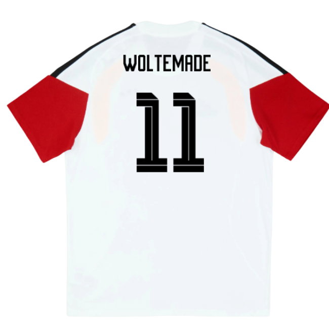 2026-2027 Germany Training Tee (White) (Woltemade 11)-SoccerKits Hub | Buy Soccer Jerseys Online